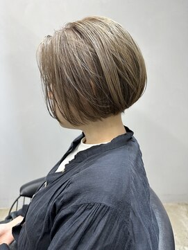 エトラ 渋谷店(etora) グレージュボブ オリーブグレージュ ハイトーンボブ