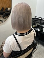 ドットハリス(.Hallis)&nbsp;ホワイトカラー/ハイトーン/ボブ/髪質改善