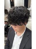 重ため 波巻きツイストスパイラルパーマ マッシュ