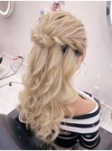 ハーフアップ ヨシンモリ【クランソア】ヘアセット/心斎橋