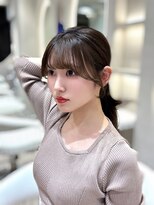 ロンド リリー 銀座(Lond Lily)&nbsp;◆ミディレイヤーカット/髪質改善/韓国/黒髪/小顔/前髪/銀座