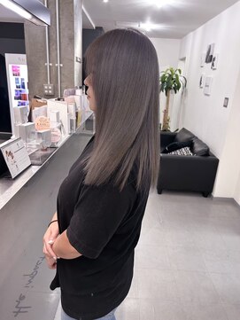 キング(K!ng) 縮毛矯正髪質改善ハイライトレイヤーカット枚方美容室エクステ