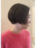 グレイヘアも◎ひし形前下がりショートボブ【恵比寿KIMIDORI】