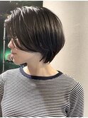 【桜木町】大人カジュアルな黒髪ハンサムフェザーショートボブ