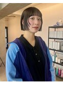 ぱっつんボブ/前髪/顔まわりレイヤー