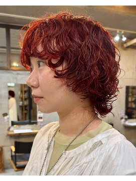 ナループロアオハナ(Nalu pu loa ohana) マッシュウルフパーマ海外風くせ毛パーマ