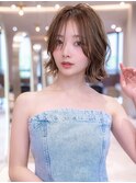 20代30代切りっぱなしボブ/髪質改善ボブ/顔周りレイヤーカット