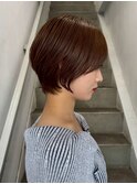 ショートカット/髪質改善縮毛矯正白髪ぼかしレイヤーカラーボブ