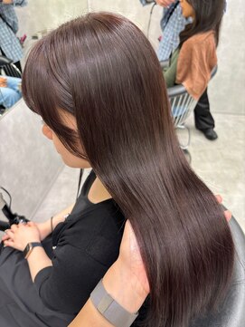 シティ(CITY) パープルカラー/まろかやブラウン/ロングレイヤー