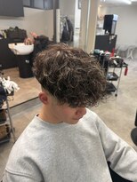 イーラ アメ村店(era) メンズパーマ外国人風スペインカールメッシュパーマ