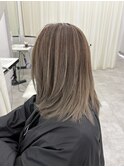 白髪ぼかしハイライト/ベージュカラー