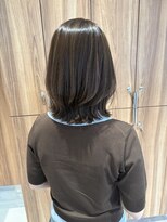 ガリカ 博多(Gallica) <ゲスト>ツヤ感とくすみ感、グレージュ x レイヤーボブ