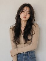 きいろのゾウ 韓国風/ロングレイヤー/シースルーバング