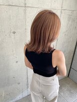 ビームズ トータルビューティー 西中島店(Bee ms Total Beauty)&nbsp;サラツヤロングベージュカラーブリーチしない透明感カラー