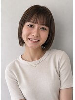 キッカ(kicca) 【kicca】切りっぱなし ミニボブ×シースルーワイドバング