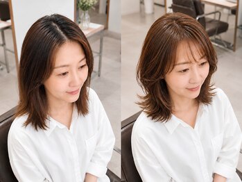 クララ バイ マニスオブヘアー(CLALA by Manis of hair)の写真/大人女性の魅力を引き出すデザイン力。洗練された顔周りカットで、横顔まで美しく魅せる実力派サロン♪
