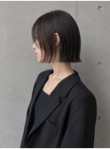 ミルクティーブロンド/ダークブルー/デジタルパーマ/吉祥寺