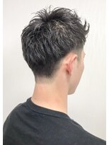 クアトログランシュ 水戸店(QUATRO×GranCieux) 黒髮アップバンク刈り上げショート★QUATRO★