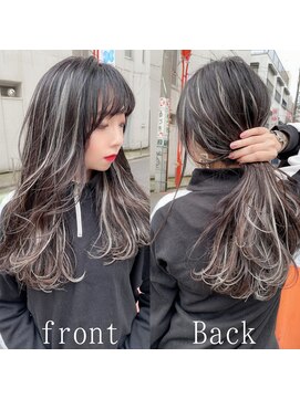 あるじゃんすー 仙台店 地毛を染めないで長さ出しせずにイメチェン!ハイライト/インナー