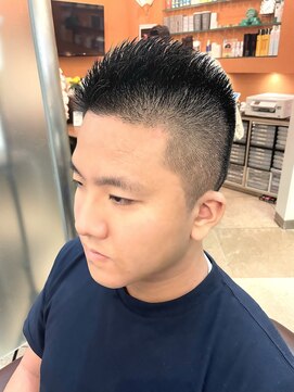 銀座マツナガ 浅草店 爽やか大人カッコイイベリーショート短髪黒髪ビジネスカジュアル