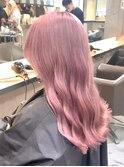 ba118_2wayバングオン眉ショートミルクティーピンクボブウルフ