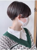 【morio 原宿】小顔　刈り上げマッシュショート　耳かけ