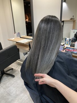 ラフ 難波店(LAFF) #黒髪#ボブルフ#ネビージュ#小顔#ワンレン