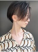 【morio池袋】綺麗かっこいい刈り上げインナーカラーショート♪