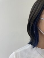 アプリバイリアン 浦和2号店(appri by Rien) くびれボブ/インナーカラー/ブルー