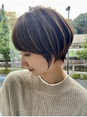 30代40代大人女性/前髪ありショートボブ/ショートヘア/髪質改善