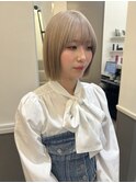 切りっぱなしボブミニボブパーマくびれボブ外ハネボブブリーチ
