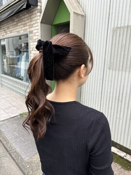 アッシュ 下北沢店(Ash) 韓国巻きポニーテールアレンジ