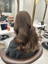 ロンド レア 天神大名店(Lond Le’a)&nbsp;髪質改善ブリーチなしウェーブミディアムメルティーカラー天神