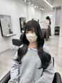 コア 梅田茶屋町店(Core) 流行りの黒髪×酸性縮毛矯正！韓国くびれヘアもお任せください！