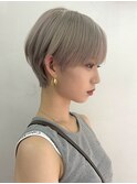 ダブルカラーショートカットハイトーンマッシュショートボブ30代