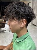 ツイストスパイラルパーマヘア メンズパーマ/波巻き/名古屋/名駅