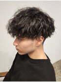 刈り上げマッシュ波巻きツイストスパイラルパーマ