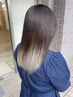 【福井限定 A/Wおすすめ】カット+ハーフブリーチデザイン+ケラチンジェル