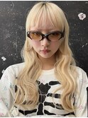 ブロンドカラー / ブリーチ抜きっぱなし / 小谷