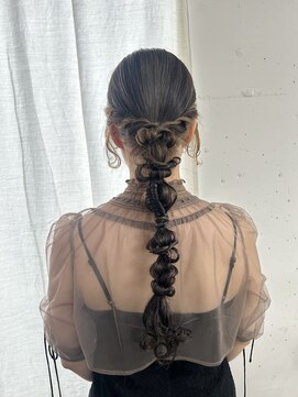 サナ(SANA) ヘアアレンジ/ヘアセット/編みおろし/お呼ばれヘア