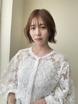ハピネス 王寺店(Happiness)&nbsp;外はねボブベージュカラー　奈良王寺