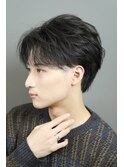 毛流れショートセンターパート