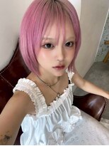 ユルク(JURK nagoya)&nbsp;栄/ダークパープル/ナチュラルショート/ミルクブラウン/夏
