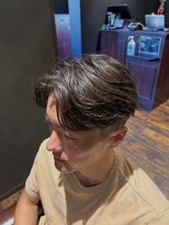 トップ 道徳店(TOP) センターパート×フェザーパーマ