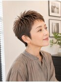 大人美人くびれハンサムショート小顔レイヤー30代40代