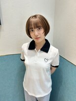 ロンド レイ 立川(Lond Ray) レイヤーボブ/ミルクティーベージュ/髪質改善/顔周り/立川