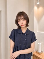 フォト 新宿三丁目(foto)&nbsp;地毛風縮毛矯正韓国風顔まわりレイヤー小顔ボブ切りっぱなしボブ