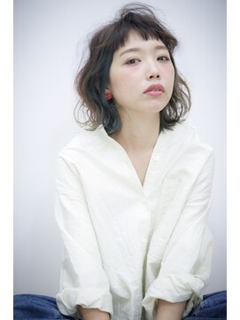 ジュノ イオン鹿児島店(Juno) インナーカラーの外はねウェーブ