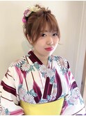 浴衣　成人式　卒業式　振袖　袴　ヘアアレンジ