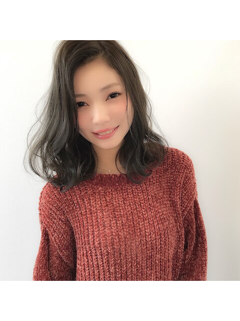 【CIENA】スモーキーアッシュのかき上げバング♪@酒井